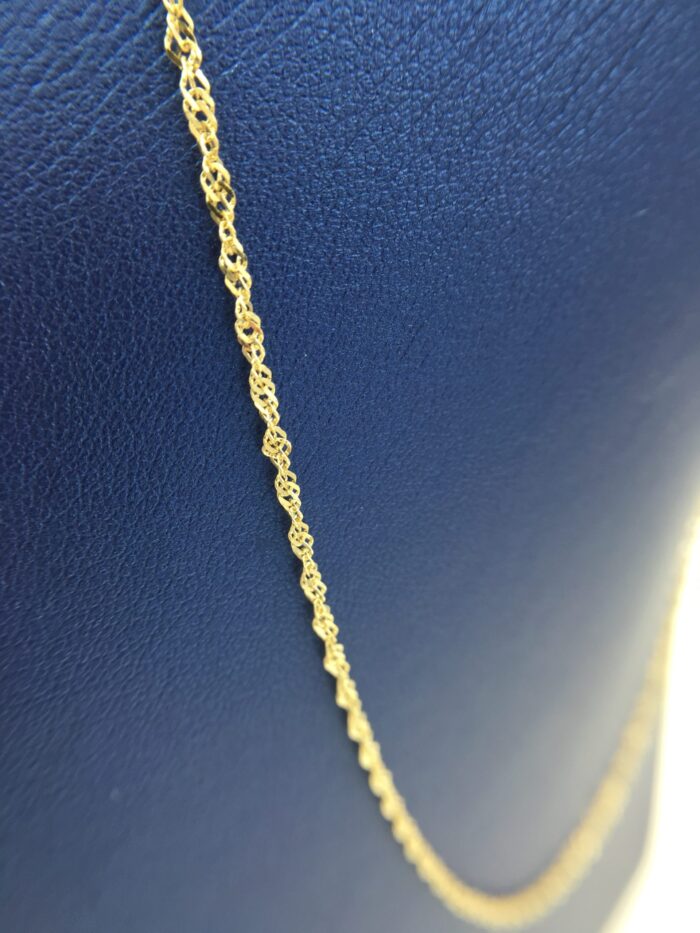 14K Yellow Gold Singapore Necklace - Image 2