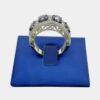 10K White Gold Ring with Black Diamonds - Image 2