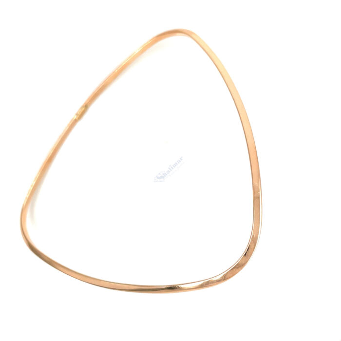 14K Rose Gold Knife Edge Bangle