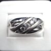 10K White Gold Channel Set Diamond Ring - Image 2