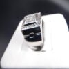 10K White Gold Prong Set Diamond Ring - Image 3