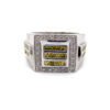 14K White Gold Yellow & White Diamond Ring
