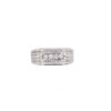 14K White Gold Pave Set Diamond Ring