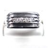 14K White Gold Pave Set Diamond Ring - Image 2