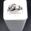 14K White Gold Channel Set High Polished Diamond Ring