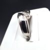 14K White Gold Channel Set High Polished Diamond Ring - Image 3