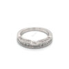 14K White Gold Channel Set Diamond Ring - Image 2