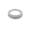 14K White Gold Channel Set Diamond Ring
