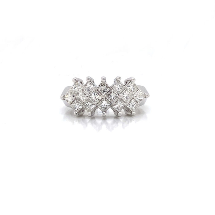 14K White Gold Diamond Ring