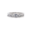14K White Gold Channel Set Diamond Ring
