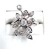 14K White Gold Prong Set Diamond Ring - Image 2