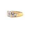 14K Yellow Gold Invisible Princess Diamond Ring - Image 2