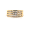 14K Yellow Gold Channel Set Diamond Ring
