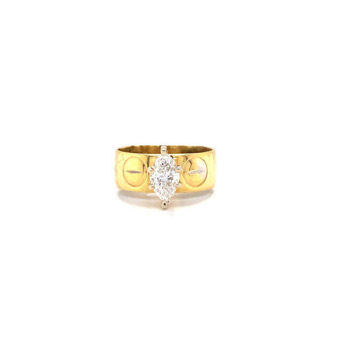 14K Yellow Gold Diamond Ring