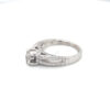 14K White Gold Prong Set Diamond Ring - Image 2
