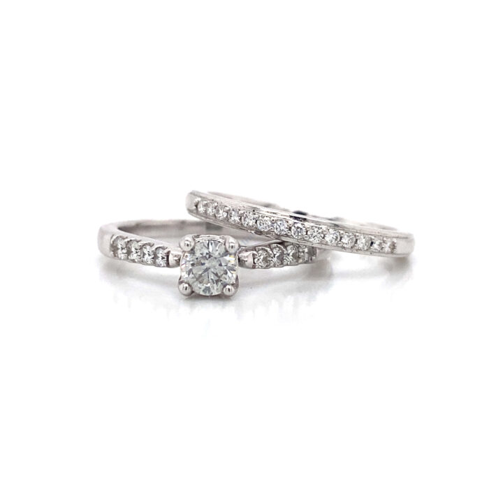 14K White Gold Diamond Ring - Image 2