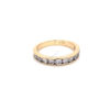 14K Yellow Gold Channel Set Diamond Band