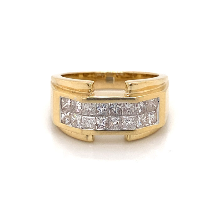 14K Yellow Gold Diamond Ring