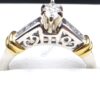 Platinum & 18K Yellow Gold Diamond Ring - Image 2