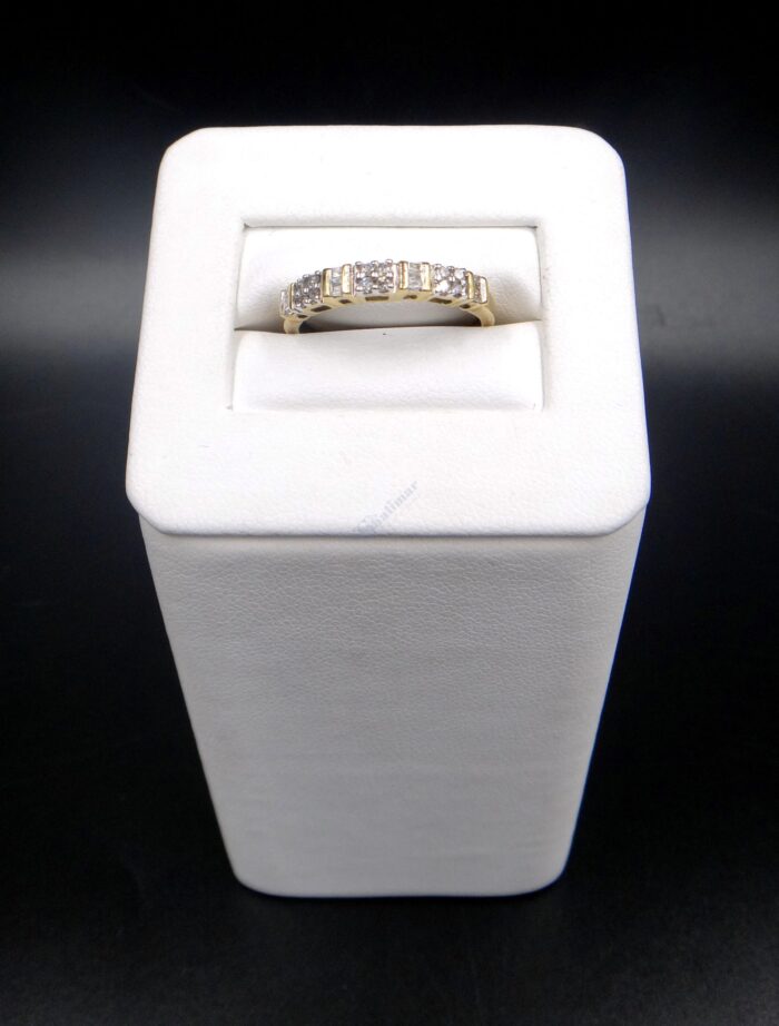 10K Yellow Gold Prong Set Diamond Ring