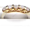 14K Two-Tone Gold Channel Set Diamond Band - Image 2