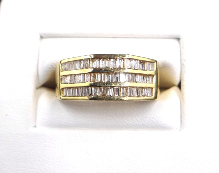 14K Yellow Gold Channel Set Diamond Ring - Image 2