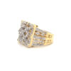 14K Two-Tone Gold Pave Set Diamond Ring - Image 2
