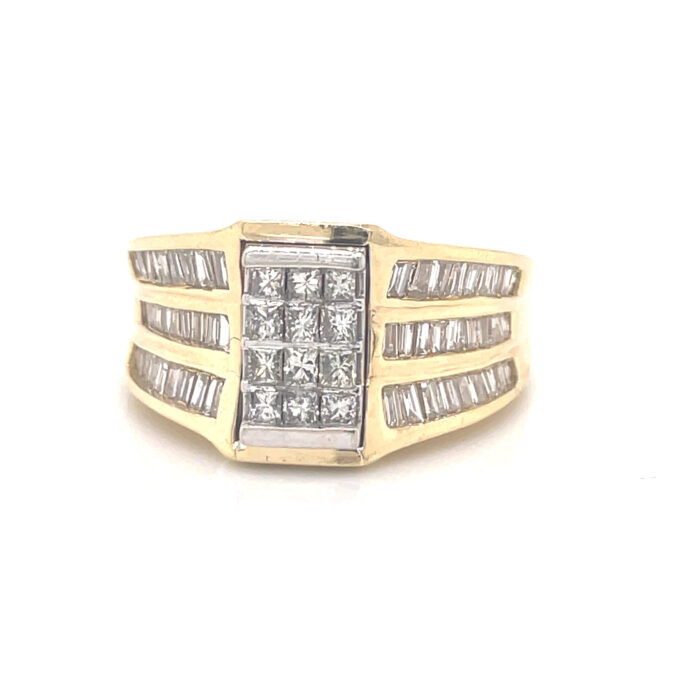 14K Yellow Gold Diamond Ring