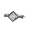 14K White Gold Black & White Diamond Ring
