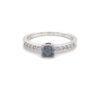 10K White Gold Black & White Gold Diamond Ring