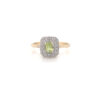 10K Yellow Gold Peridot & Diamond Ring
