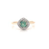 10K Yellow Gold Emerald & Diamond Ring