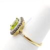 10K Yellow Gold Peridot & Diamond Ladies Ring - Image 2