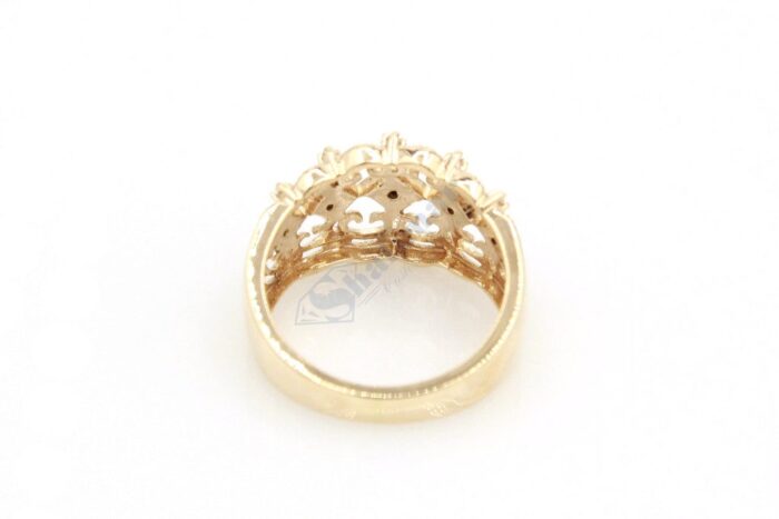 10K Rose Gold Diamond Ladies Ring - Image 2