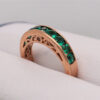 10K Rose Gold Emerald Ring - Image 2