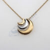 14k Three Nesting Moons Necklace - Image 2
